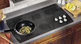 36″ Ceramic Glass Electric Cooktop with 5 High-Speed Radiant/Dual-Radiant Elements: Black