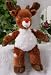 Search : Red Nosed Reindeer 15" *NO SEW* Stuffed Animal Kit