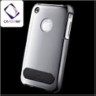 Alumor Metal Case for iPhone 3G/3GS（Silver/Black）[MTIH3G-31S1]