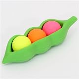 colorful green peas eraser from Japan by IwakoIMAGE