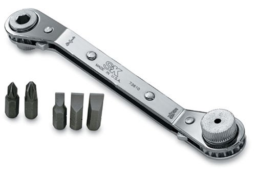 Sk 73602 6-Piece Ratcheting Offset Screwdriver Set With Bits