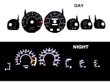 86-92 Toyota Supra NT Black/white Light Glow Gauge