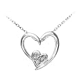 Colliers - PP03110W - Collar de mujer de oro blanco (9k) con 3 diamantes, 46 cm