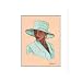 Hattitude-Lady in Pale Green -- Print