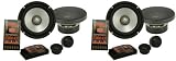 (2) Pairs of Cadence Cwm6kit 6.5" 400 Watt Component Speaker Kits with 100 Watt RMS