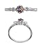 Sterling Silver Ring - Rainbow Topaz and Clear CZ - Prong Set - 6 mm x 1 mm, Sizes 6-9