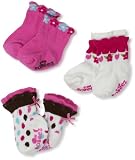 Robeez Baby-Girls Newborn 3 Pack Sweets And Dots, Multi, 0-6 Months