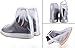 1 Pair of Men Anti-slip Reusable Rain Shoe Covers Waterproof Shoes Overshoes Boot Gear (L)