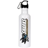 San Jose Sharks NHL 26 oz. White Stainless Steel Water Bottle