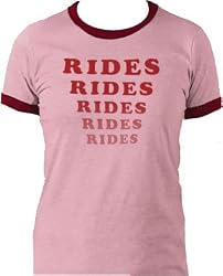Amusement Park Rides Rides Rides Washed Red Juniors T-shirt Tee