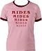 Amusement Park Rides Rides Rides Washed Red Juniors T-shirt Tee