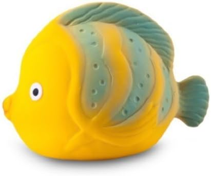 CaaOcho Ocean - La the Butterfly Fish Baby Bath Toy - Natural Rubber Bath Toy - Hermetically Sealed, BPA, PVC, phthalates Free by CaaOcho