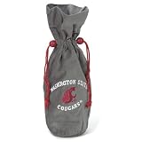 14 NCAA Washington State Cougars Velvet Wine Bottle Drawstring Bag