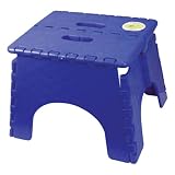 B&R Plastics 101-6SB Sapphire Blue EZ Foldz Step Stool by B & R Plastics