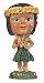 HULA GIRL W/ PUILI - DASHBOARD DOLL BOBBLE HEAD - NODDING HEAD