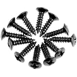 12pcs Pickguard Screws for Guitar Fender Strat Tele - Black