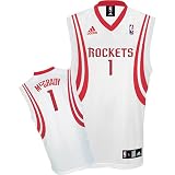 Tracy McGrady Houston Rockets White Replica Adidas NBA Jersey