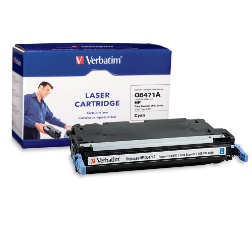 Verbatim HP Q6471A Color LaserJet 3600 Series Replacement Laser Cartridge (95540) Cyan