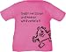 Kinder T-Shirt Gebt mir Essen und keiner wird verletzt (Farbe fuchsia) (Größe 98/104)