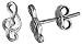 Tiny Sterling Silver G-Clef Stud Earrings