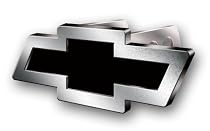 Plasticolor 002207R01 Chevy Bowtie Style Brushed Aluminum Hitch Plug
