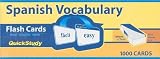Quick Study-Spanish Vocabulary Flash Cards-1000 cards (text only) Crds Blg edition by Inc. Barcharts