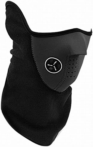 Nailekesi Unisex Dustproof &amp; Windproof Outdoor Balaclavas Motorbike Cycling Fishing Uv Protection Headgear Quick-drying Breathable Half Face Mask - Black