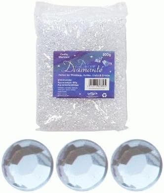 Bulk Pack 9800 Pieces of 6mm Decor Diamante Clear Table Scatter Crystals, 500g by Luxury Wedding