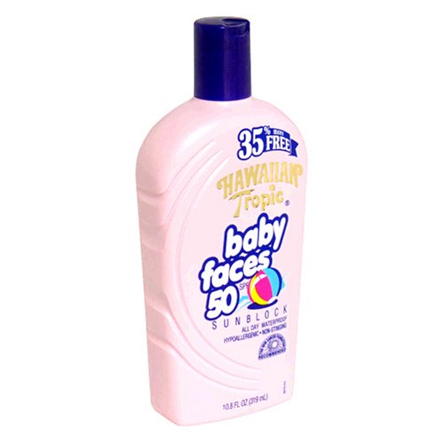 Hawaiian Tropic Baby Faces Sunblock, SPF 50, 10.8 fl oz (319 ml)
