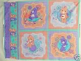 Care Bears Pillow Panel Fabric Quilt Sew Craft