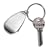 Chrome Keyring and Bottle Opener