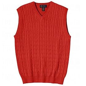 Byron Nelson Mens V-Neck Cable Vests