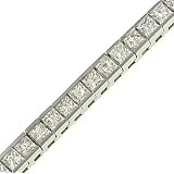 Princess Cut Diamond Bracelet 11.71cttw EGL GH/VVS2-VS