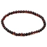 Cherry Amber Stretch Very Small Round 4MM Beads Adjustable Bracelet 7.2