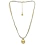 Majorica Jewelry Pearl and Tri-Color Chain Pendant