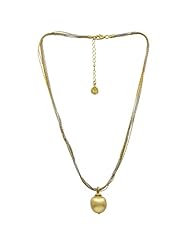 Majorica Jewelry Pearl and Tri-Color Chain Pendant