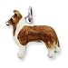 image 23 - Sterling Silver Enameled Shetland Sheepdog Charm