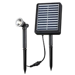 Kenroy Home 60501 Seriously Solar Outdoor 1.0 Watt LED Solar Spotlight Kit