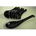 Chinese Black Porcelain Spoons, 12 pieces #DLSP2B