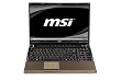 MSI GE600 i3343W7P 40,6 cm (16 Zoll) Notebook (Intel Core i3 330M, 2,13 GHz, 4GB RAM, 320GB HDD, DVD, ATI Radeon, Win 7 HP)