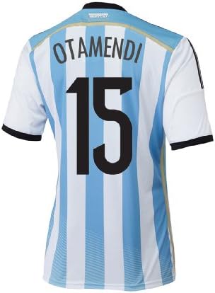 Adidas OTAMENDI #15 Argentina Home Jersey World Cup 2014 YOUTH (Youth Large)