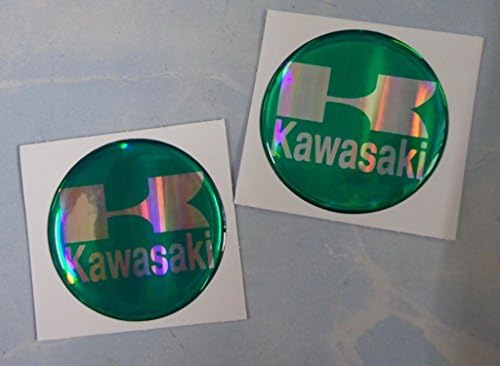 Kawasaki Yamaha Resin Foil Crome Monster Energy Helmet Motocross Graphic Decal Motorcycle ATV Racing Sticker (2 Pieces)