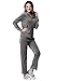 Godsen Women's Velour Classic Hoodie and Pants Tracksuit 6 Color