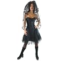Corsagenkleid T�llkleid Minikleid Gr. 34-36, 38-40 - 1418 Schwarz