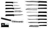 Rada Cutlery Ultimate Collection 15 Pc Gift Set, Made in USA, Black Handles
