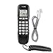 Trimline Corded Phone Telephones Landline Expandable Home Office Hotel Telephone Call Screener & Incoming Caller ID Handsets Phone with LCD Displayï¼ˆNot Support Wall-Mountedï¼‰(Black)