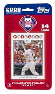 Topps MLB Baseball Cards 2008 Philadelphia Phillies 14 Card Team Set