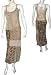 Skirt Tops in Georgette Embroidery Womens Casual Sundresses Size P(skts154)
