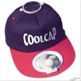 CoolCap solar dunkelblau-rot Fan-Cap