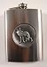 Sporting Goods : New 7 oz Stainless Steel Liquor Hip Flask - Fox or Wolf